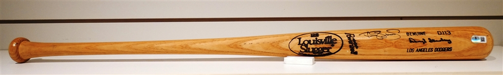 Darryl Strawberry Game Ready Autographed Bat