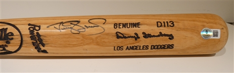 Darryl Strawberry Game Ready Autographed Bat