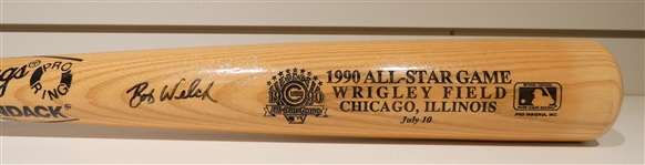 Bob Welch Autographed 1990 All Star Bat