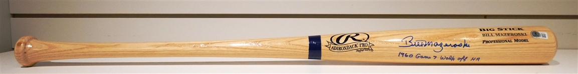 Bill Mazeroski Autographed 1960 WS Walk Off HR Bat