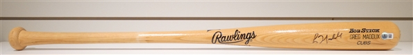Greg Maddux Autographed Bat