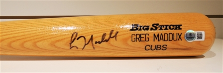 Greg Maddux Autographed Bat