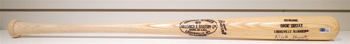 Dick Groat Autographed Game Model Bat