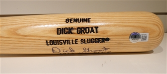 Dick Groat Autographed Game Model Bat