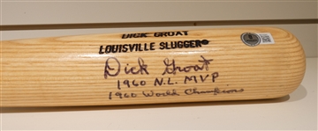 Dick Groat Autographed Game Model Bat