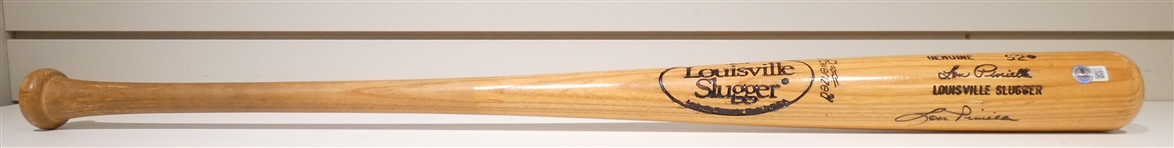 Lou Piniella Autographed Game Model Bat