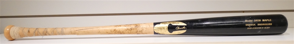 Dereck Rodriguez Game Used Bat