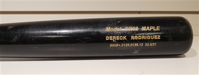 Dereck Rodriguez Game Used Bat