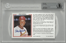 Stan Musial Autographed Postcard