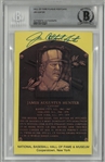 Jim "Catfish" Hunter Autographed HOF Plaque