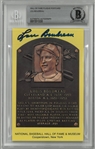 Lou Boudreau Autographed HOF Plaque