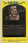 Brooks Robinson Autographed HOF Plaque