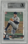 Casey Mize Autographed 2018 Bowman Draft