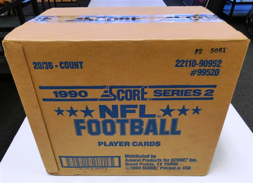 1990 Score Football Series 2 Wax Case