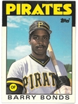 Barry Bonds 1986 Topps Traded Rookie Card
