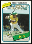 Rickey Henderson 1980 Topps Rookie Card