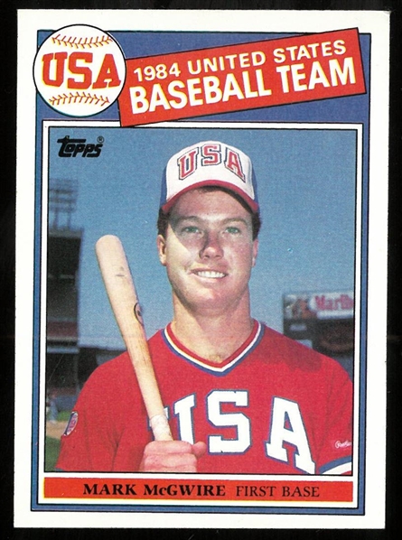Mark McGwire 1985 Topps Rookie Card