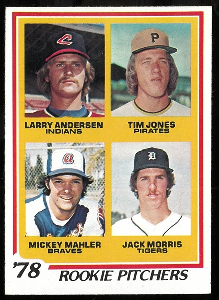 Jack Morris 1978 Topps Rookie Card
