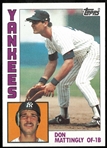 Don Mattingly 1984 Topps Rookie Card