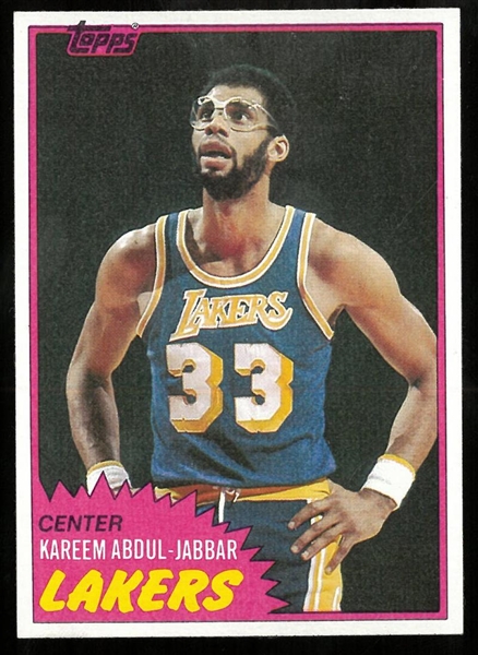 Kareem Abdul-Jabbar 1981/82 Topps