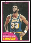 Kareem Abdul-Jabbar 1981/82 Topps