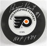 Bernie Parent Autographed Flyers Puck
