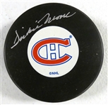 Dickie Moore Autographed Canadiens Puck