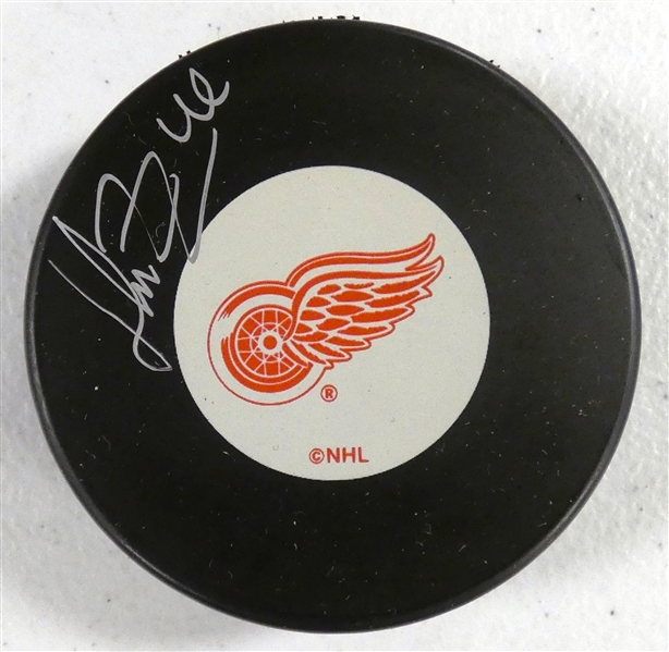 Henrik Zetterberg Autographed Red Wings Puck