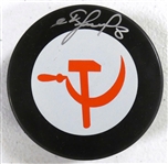 Igor Larionov Autographed Russia Puck