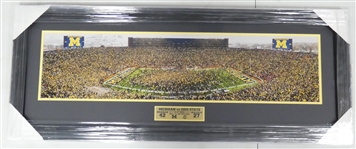 Michigan vs OSU 2021 Framed Panoramic Signed by Blake Corum (Pick up only)