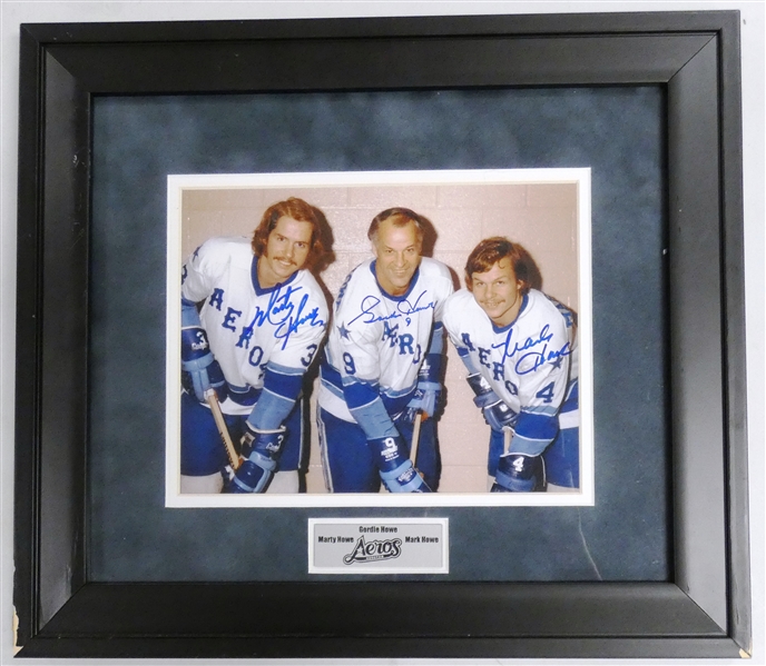 Howe Family Autographed Framed 8x10