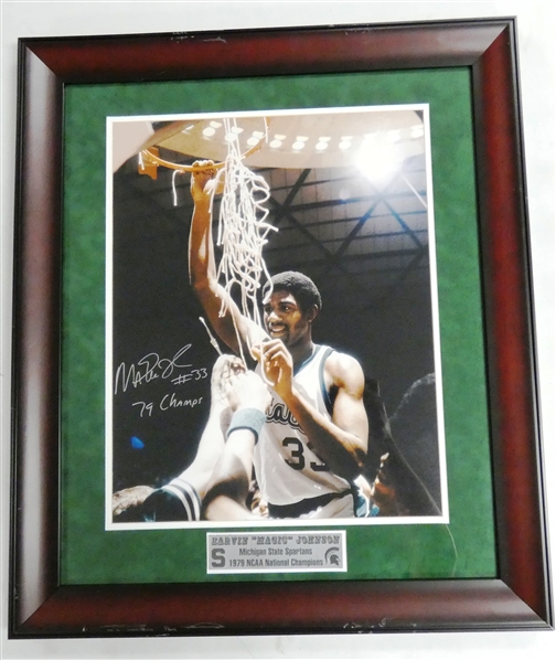 Magic Johnson Autographed Framed 16x20