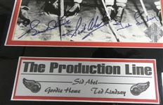Production Line (Howe Lindsay Abel) Autographed Framed 8x10