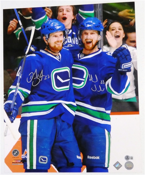 Henrik & Daniel Sedin Autographed 16x20