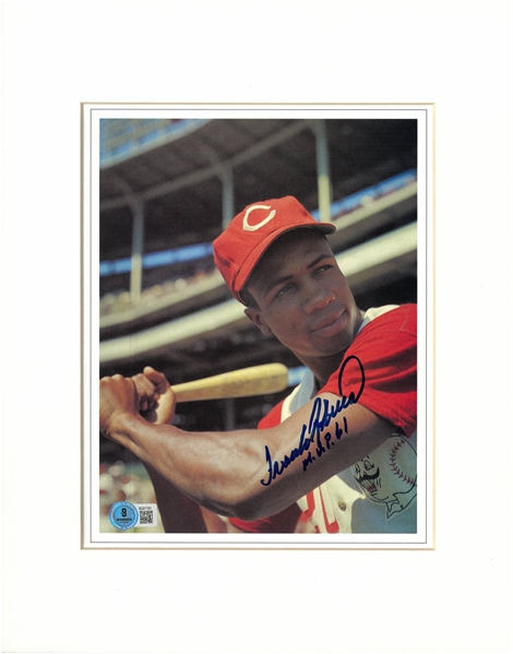 Frank Robinson Autographed Matted 8x10