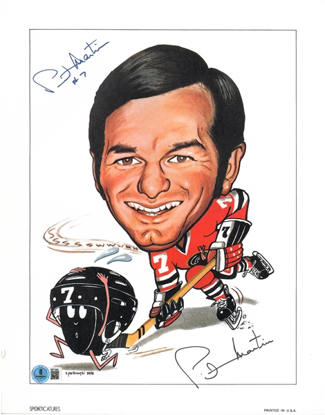 Pit Martin Autographed 11x14 Litho