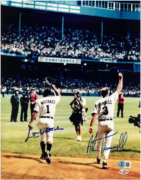 Lou Whitaker & Alan Trammell Autographed 11x14