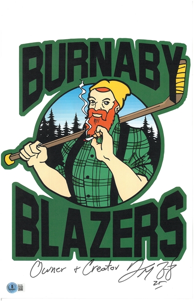 Darren McCarty Autographed 11x17 Burnaby Blazers 
