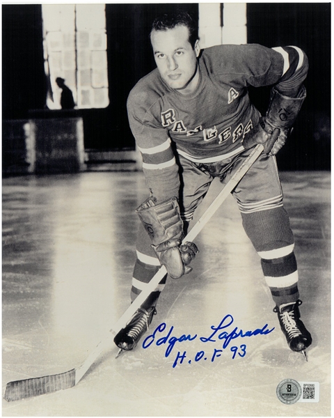 Edgar Laprade Autographed 8x10