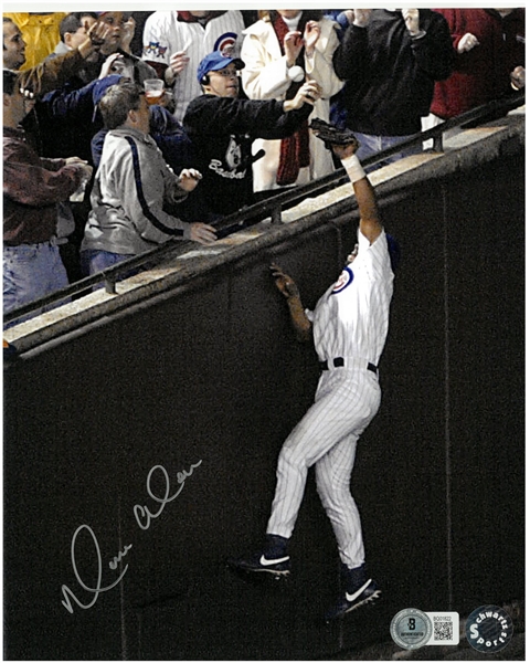 Moises Alou Autographed Steve Bartman Incident 8x10