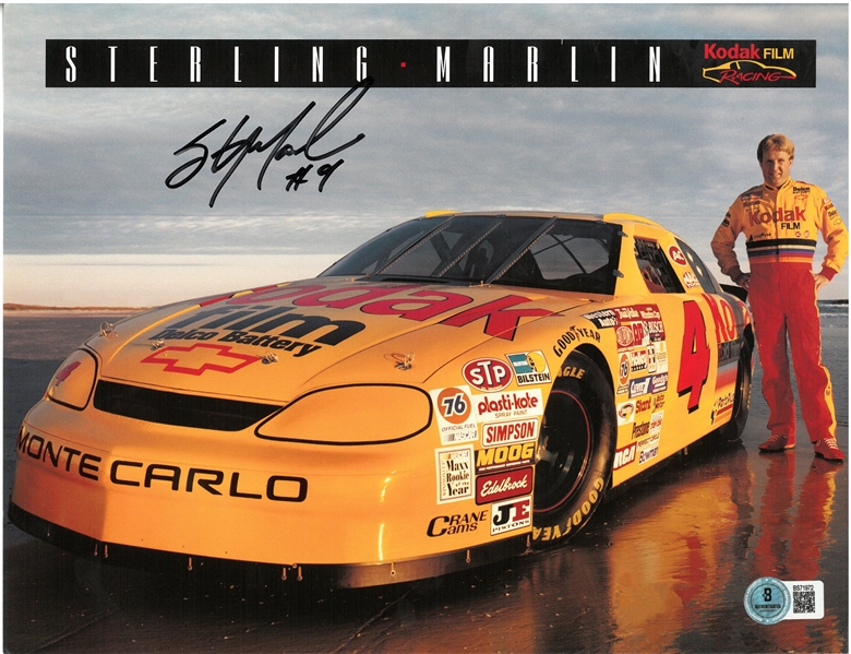Sterling Marlin Autographed 8x10