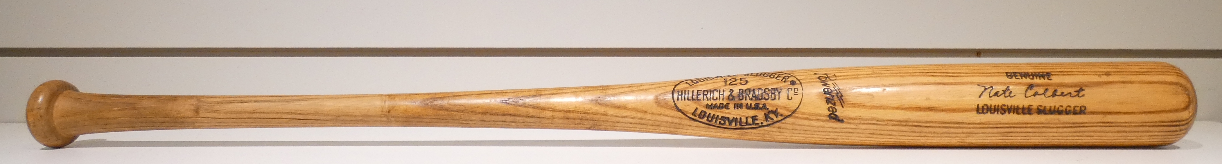 Bat Rascal Colber Lot Detail - Nate Colbert Game Used Bat