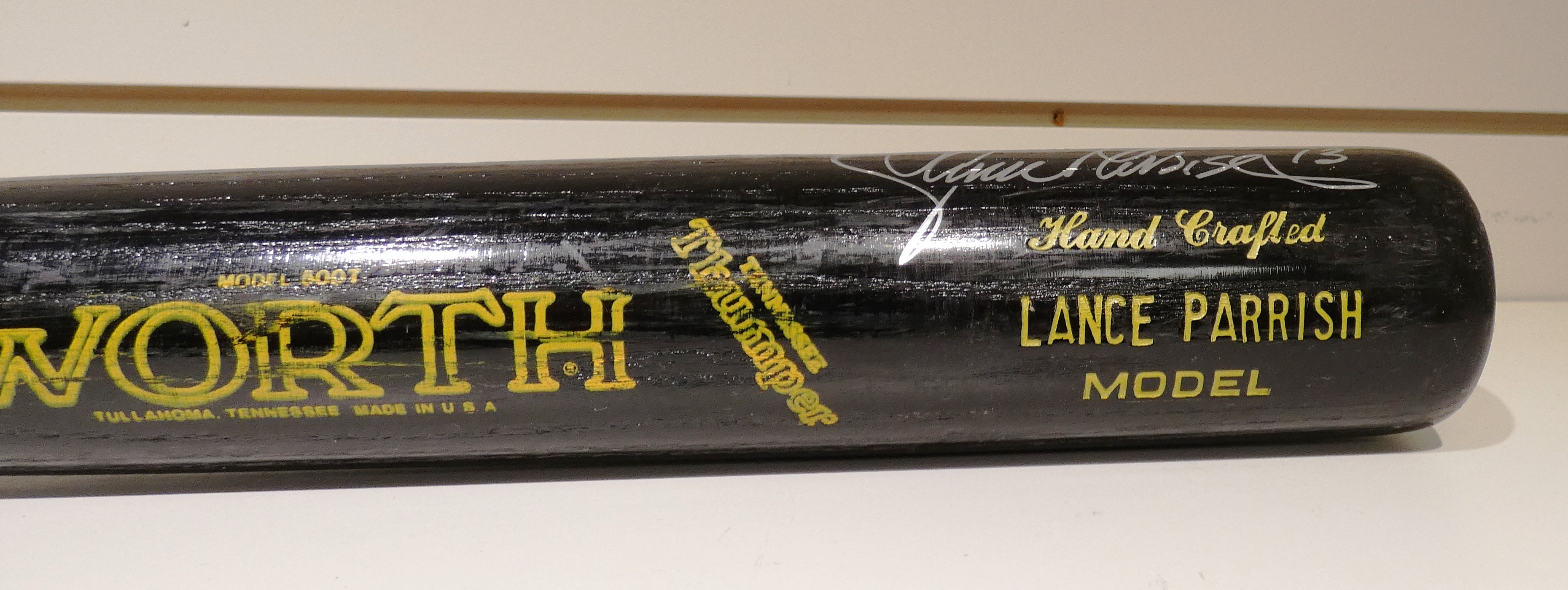 Lot Detail - Lance Parrish Game Used Autographed Bat