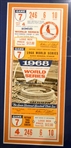 1968 World Series Game 7 Ticket Framed w/ Mickey Lolich Autographed 11x14
