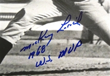 1968 World Series Game 7 Ticket Framed w/ Mickey Lolich Autographed 11x14