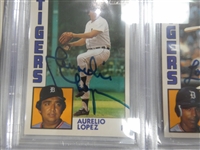 1984 Topps Tiffany Detroit Tigers Autographed Complete Team Set
