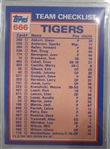 1984 Topps Tiffany Detroit Tigers Autographed Complete Team Set
