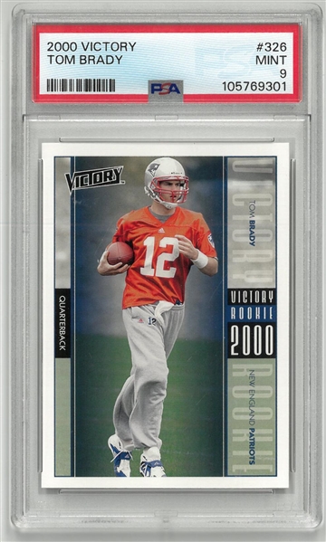 Tom Brady 2000 Victory PSA 9 Mint Rookie Card