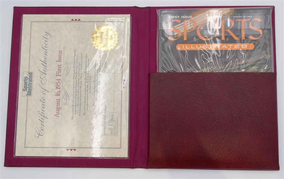 Sports Illustrated First Issue w/ Presentation Binder & COA