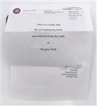 Wrigley Field Brick from 2009 Renovation